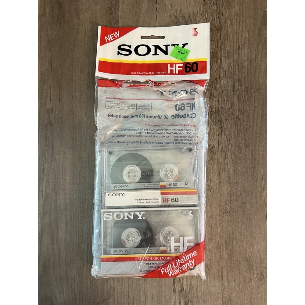 Sony H F 60 Cassette Tapes Type 1 Normal Bias Condition‎ 2 New In Cases